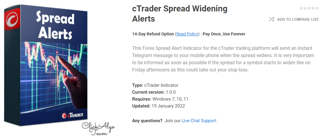 ctrader spread telegram alerts