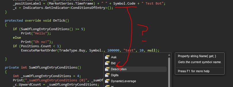Symbol.Code doesn't appear in intellisense, but compiles fine?
