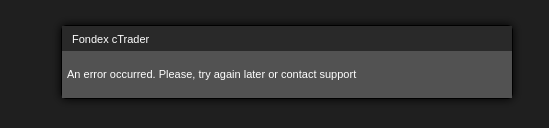 Fondex cTrader web